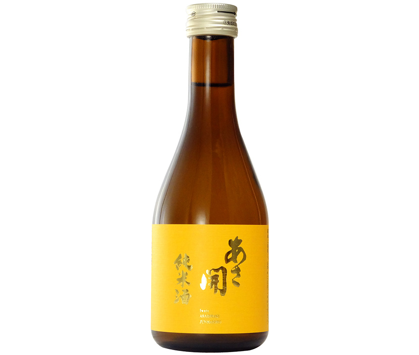 あさ開　純米酒　黄ラベル 300mL