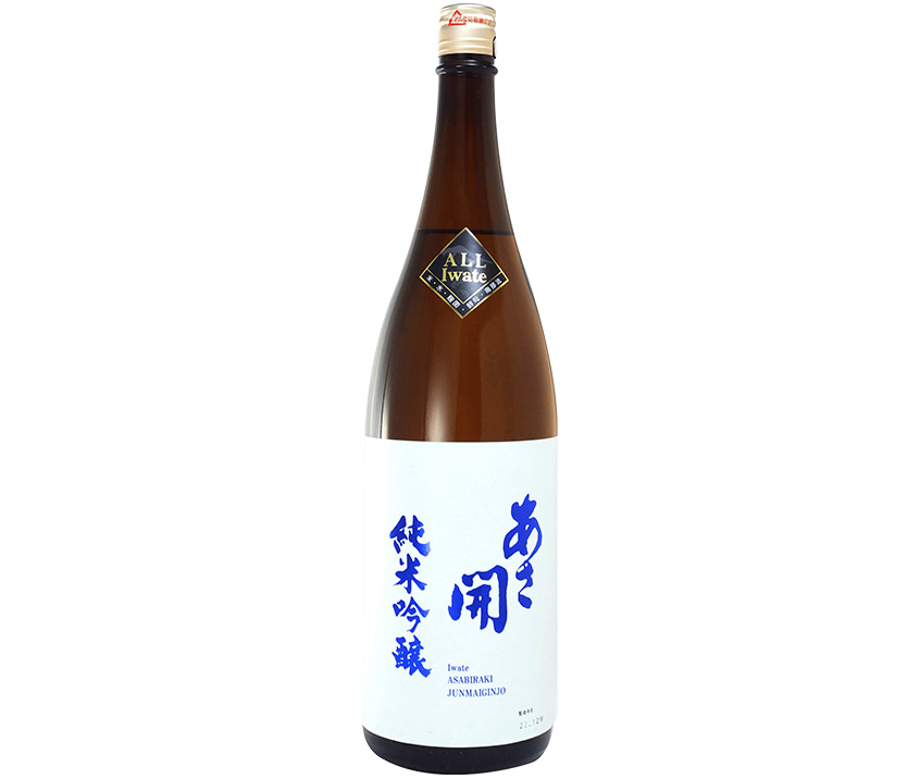 あさ開　純米吟醸　白ラベル 1.8L